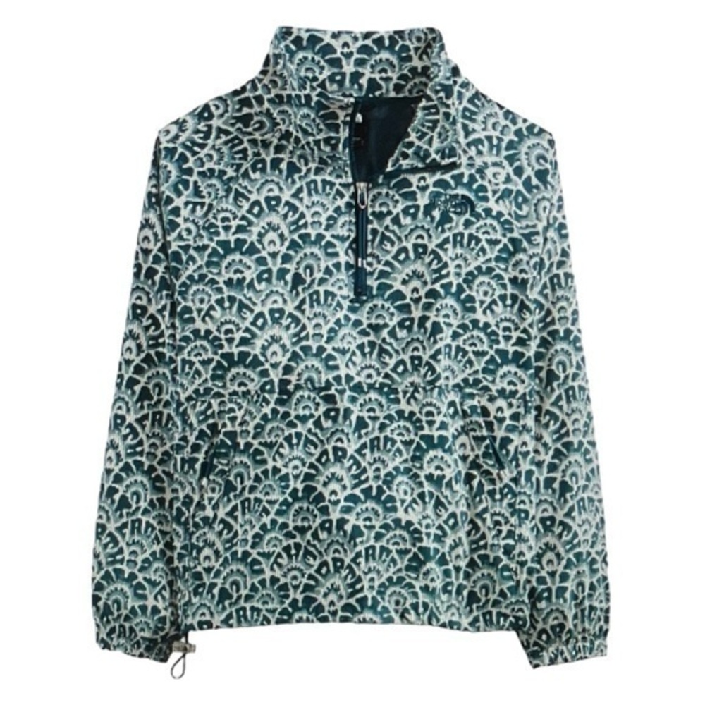The North Face Windbreaker Monterey Blue Ashbury Floral Size Small EUC #6367